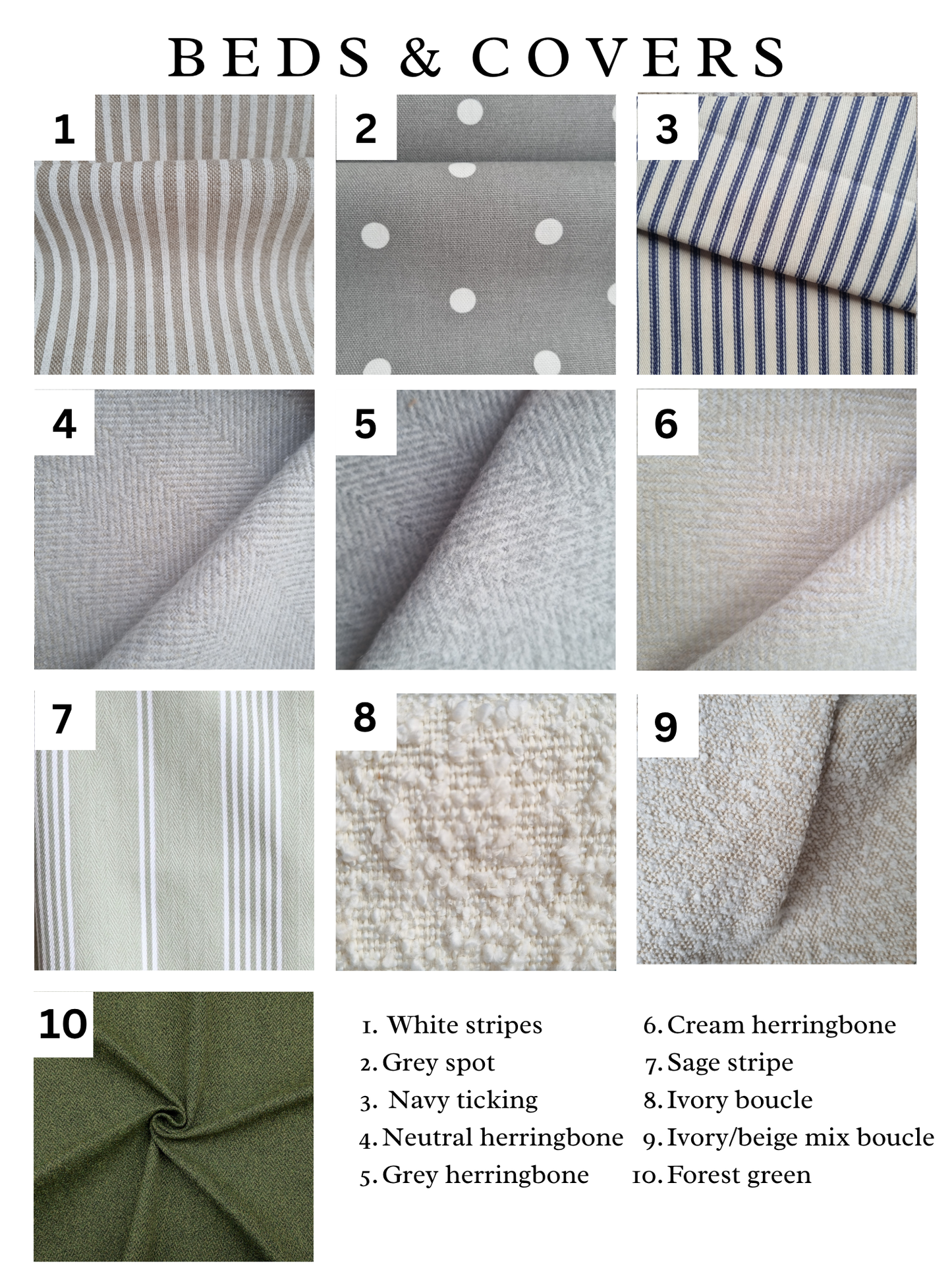Memory foam pillow mattress - 10 fabrics available