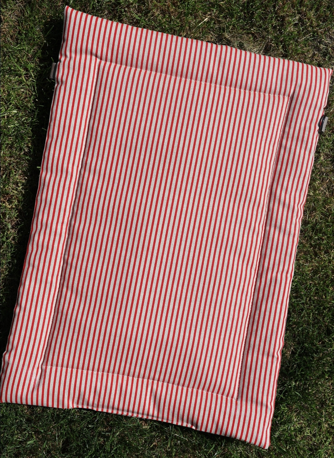 Dog settle mat/Travel mat - Red stripes design