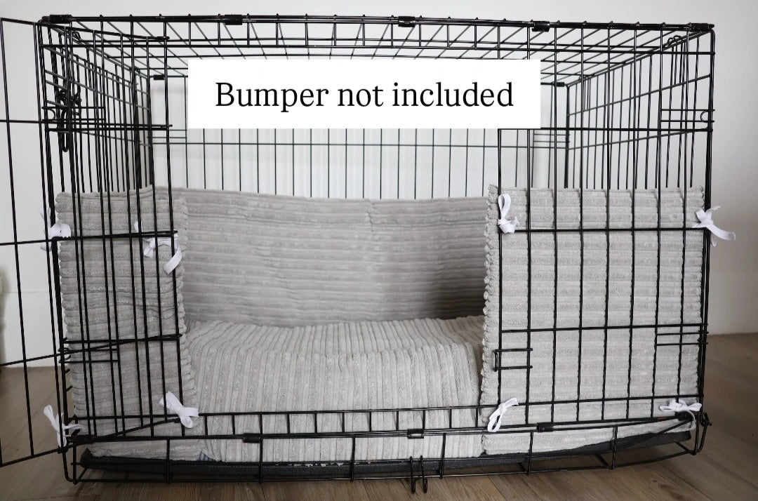Grey plush bed cover