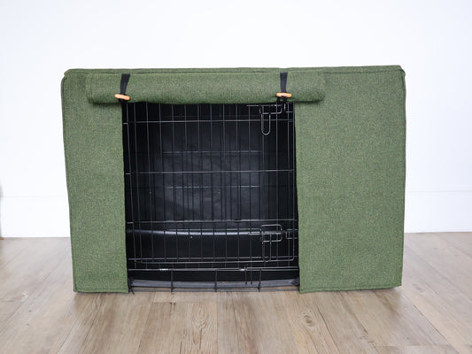 Dog crate cover - Forest green