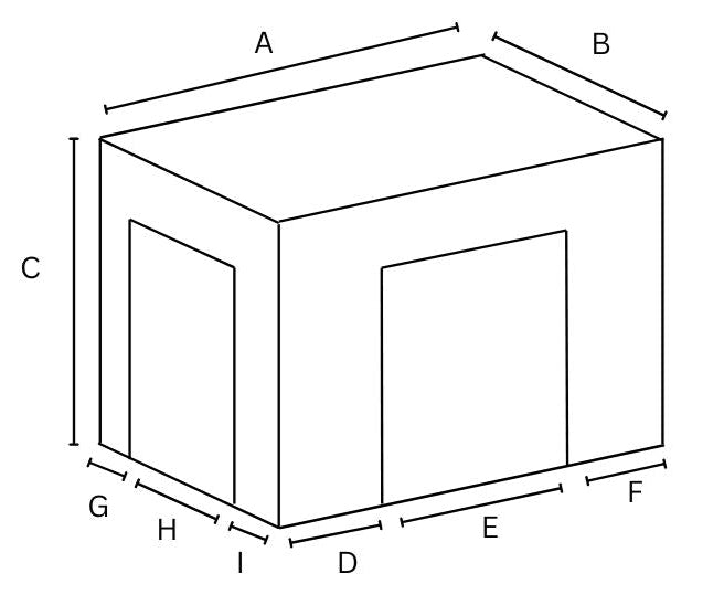 Dog crate cover - Grey spots