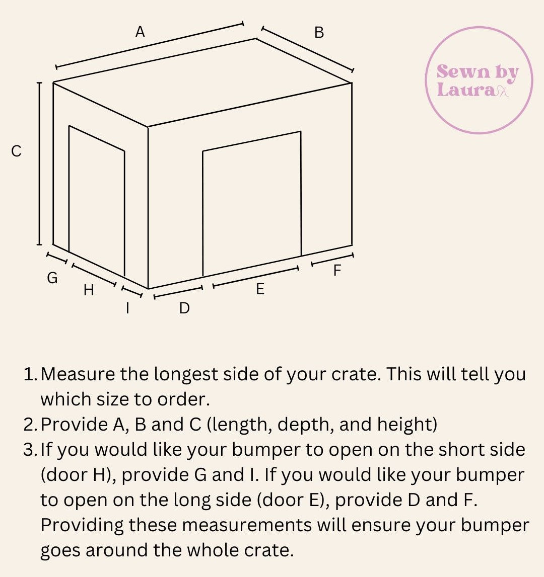 Dog crate bed and bumper set - Oatmeal