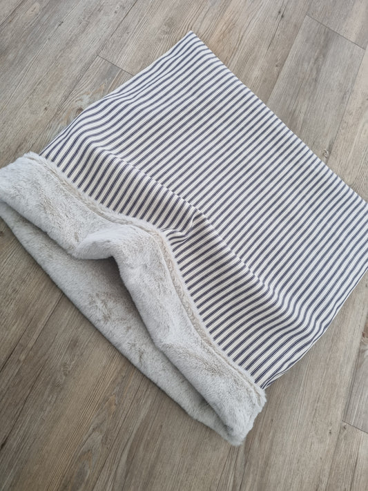 Snuggle Sack - Navy ticking stripe